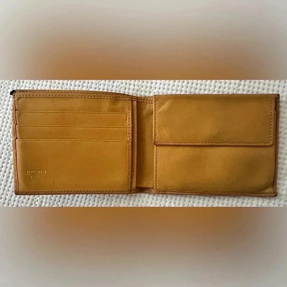 Celine Macadam Bi-Fold Wallet With Snappy Change Pocket